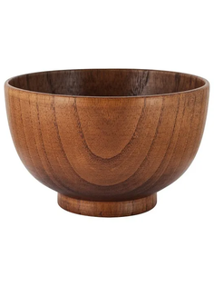 Тарелка - миска из дерева Тарелки деревянные Тарелка глубокая из дерева/ диаметр 13 см Mirus Group