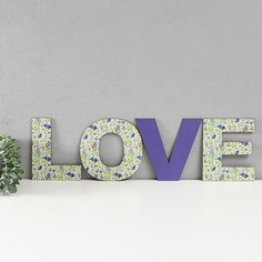 Панно буквы "LOVE" высота букв 19,5 см,набор 4 детали No Brand
