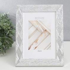 MIRAM Фоторамка пластик "МИРАМ" 15х21 см, 651629-6, (пластиковый экран)