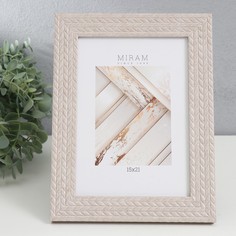 MIRAM Фоторамка пластик "МИРАМ" 15х21 см, 651740-6, (пластиковый экран)