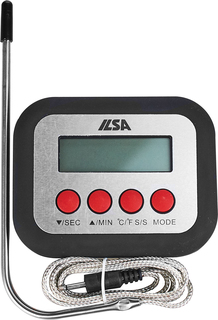 Термометр электронный Ilsa для духовки -50C+250C, 120х70мм, щуп 14см, нерж.сталь, пластик