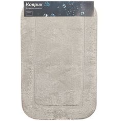 Коврик для ванной, 0.5х0.8 м, ПЭ, сер, Альпака, Y6-1929 Alternativa