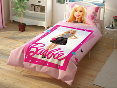 Постельное белье TAC люкс-ранфорс детское Barbie Cek 1,5-спальное Турция.