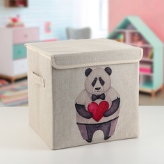 Корзины и коробки с крышкой, Влюбленная панда, 30х30х28,5 см The Surprise