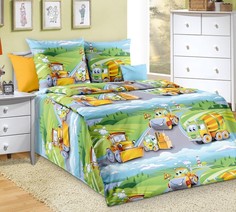 Детское постельное белье Текс-Дизайн в кроватку 120х60, Дорожный патруль, поплин