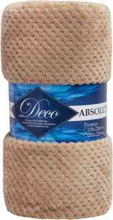 Плед Deco Absolute евро полиэстер бежево-серый