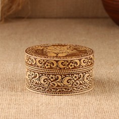 Шкатулка "Котик", круглая No Brand