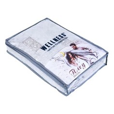 Плед Wellness WPC222 200 х 220 см велсофт коричнево-белый