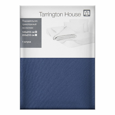 Пододеяльник Tarrington House 145x215 см трикотаж синий