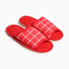 Тапочки женские Smile of Milady 9801613 красные 40-41 RU