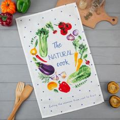 Доляна Полотенце кухонное Доляна, The natural cook, 35х60 см, 100% хлопок, 160г/м2