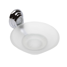 Мыльница Delphinium 3185, хром, стеклянная с держателем