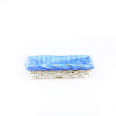 Корзина плетеная прямоугольная Lacy 24x10x6 см синий, 22702030 WLR