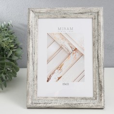 MIRAM Фоторамка пластик "МИРАМ" 15х21 см, 642653-6, (пластиковый экран)