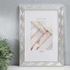 MIRAM Фоторамка пластик "МИРАМ" 20х30 см, 651629-8, (пластиковый экран)
