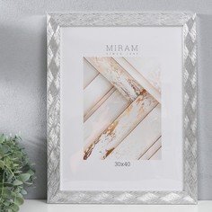 MIRAM Фоторамка пластик "МИРАМ" 30х40 см, 651629-15, (пластиковый экран)