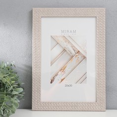 MIRAM Фоторамка пластик "МИРАМ" 20х30 см, 651740-8, (пластиковый экран)