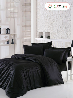 Пододеяльник Milky Garden Black 2-спальный 175х215 см