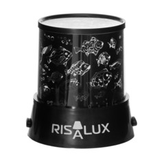 Ночник-проектор "Морской мир" LED USB/от батареек черный 10,8х10,8х11,5 см Risalux