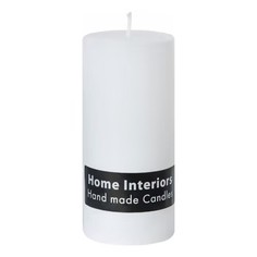 Свеча Home Interiors столбик рустик белая 6 х 13 см