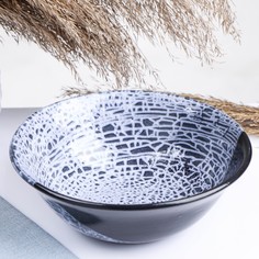 Миска "Аппетитная" синева, 0,6л Кунгурская керамика