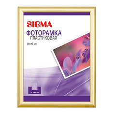 Фоторамка классическая универсальная прямоугольная Sigma 30x40 см золотая