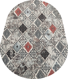 Ковер Принт ДУГЛАС(90_48) 150 x 200 Овальный Белка