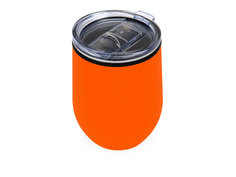 Термокружка Pot 330 мл, крышка-слайдер, внешнее покрытие из нержавеющей стали, оранжевый Oasis