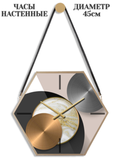 Часы настенные интерьерные Loft style дизайнерские коллекционные 45см