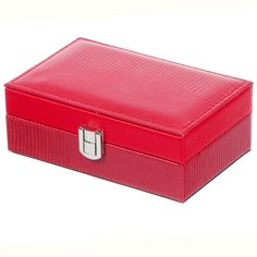 Шкатулка для украшений, искусственная кожа, 6х10х5.5 см, красн, Y4-5145 No Brand