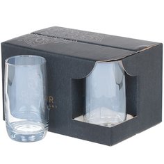 Стакан 330 мл 6 шт Glasstar Радуга 3 серебро RN_9369_3