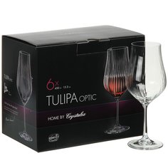 Бокал для вина 450 мл 6 шт Bohemia Tulipa optic CR450101TO
