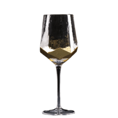 Бокал для вина Magistro «Дарио», 500 мл, 7,3?25 см, цвет золотой
