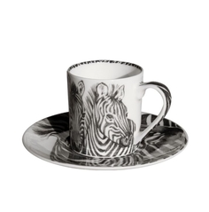 Чашка с блюдцем кофейная Zebra, 100 мл. WILD SPIRIT Taitu