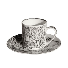 Чашка с блюдцем кофейная leopard, 100 мл. WILD SPIRIT Taitu