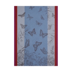 Полотенце для посуды, 60х80 см синее, JARDIN DES PAPILLONS Le Jacquard Francais