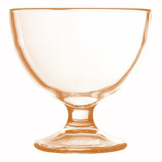 Креманка для мороженого Glasstar стеклянная золотистая 10,4 х 10,3 х 10,4 см