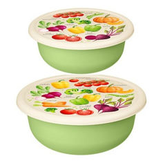 Миски Idiland зеленые 2,1 л 2 шт