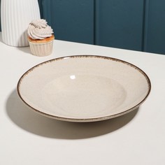 Kutahya Porselen Тарелка глубокая «Pearl», d=27 см, 400 мл, бежевая, фарфор