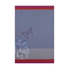 Полотенце кухонное, 38х54 см синее, JARDIN DES PAPILLONS Le Jacquard Francais
