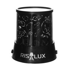 Ночник-проектор "Свежие фрукты" LED USB/от батареек черный 10,8х10,8х11,5 см Risalux