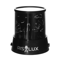 Ночник-проектор "Скейтер" LED USB/от батареек черный 10,8х10,8х11,5 см Risalux