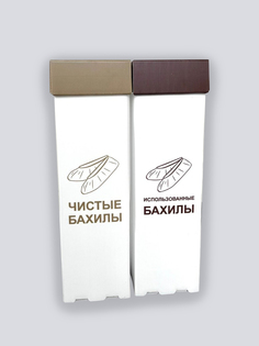 Контейнер для мусора FIX Print Квадратная урна сборно разборная БХ4Г19Л пластик 19л