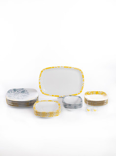 Сервиз столовый Zarin Iran Porcelain Industries Co. PJS Quattro Selena Yellow 1213-27