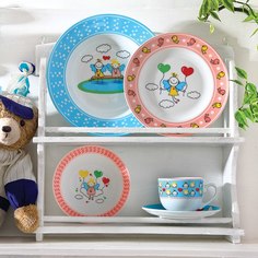 Сервиз детский Zarin Iran Porcelain Industries Co. PJS Italia F Paria Blue & Pink0718-05