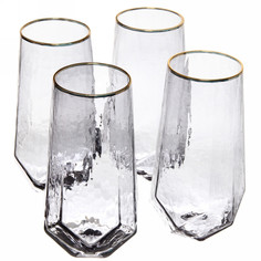 Набор стаканов Селфи ICE CRYSTAL 359-0704 4шт серый