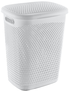Корзина для белья Smartware KATRE White арт TRN-171-White 55 литров