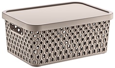 Корзина с крышкой Smartware KATRE Terra, арт. TRN-178-Terra, 4.5л