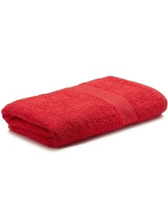 Махровое полотенце Postmart 70х140 см для бани ванной бассейна Цвет красный.