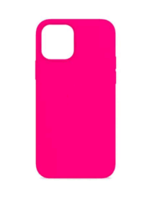 Чехол iPhone 12/12 Pro (6.1) Silicon Сase APL WS (с лого) ( Ультра-розовый) No Brand